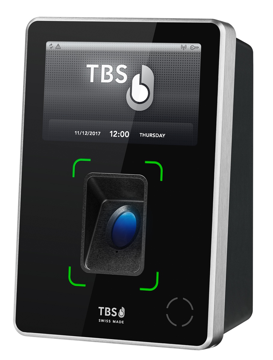 2D Plus Terminal, a touch-based biometric terminal with world’s best touch sensor. As seen from the front side.